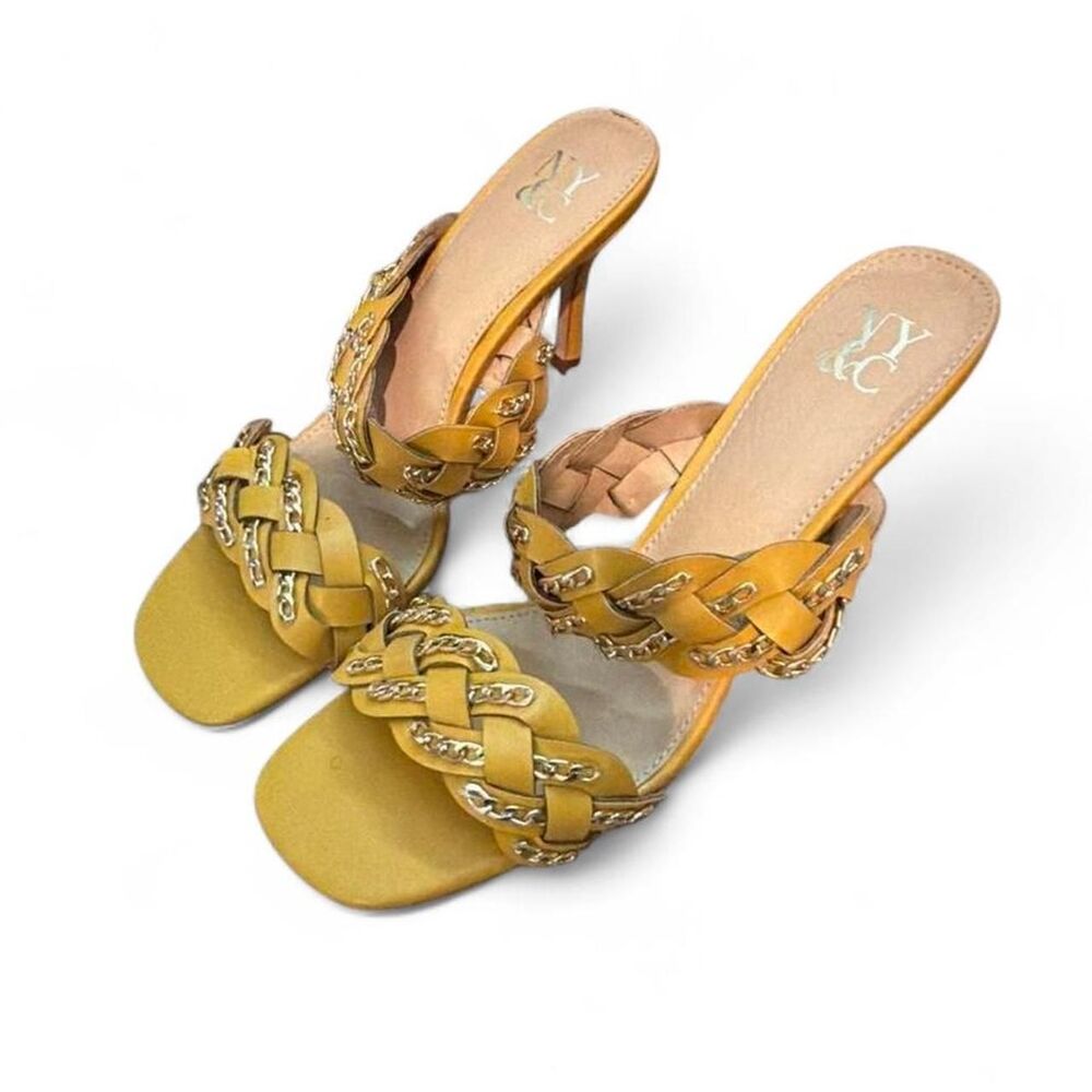 New-york-company Women's Yellow and Gold Sandals